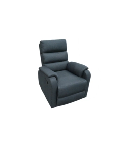 Poltrona bellahome 'chiara' con recliner in tessuto colore antracite, 71x95x98 cm